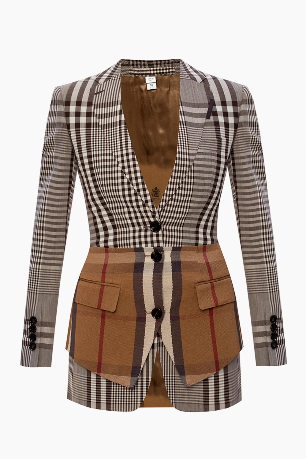 Checked blazer