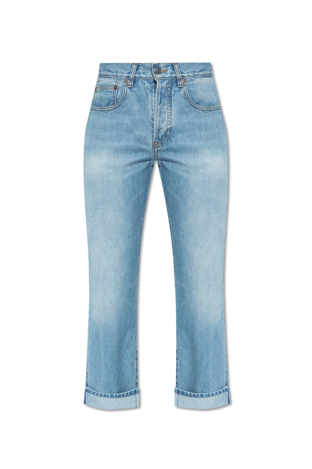 Jeans with straight legs