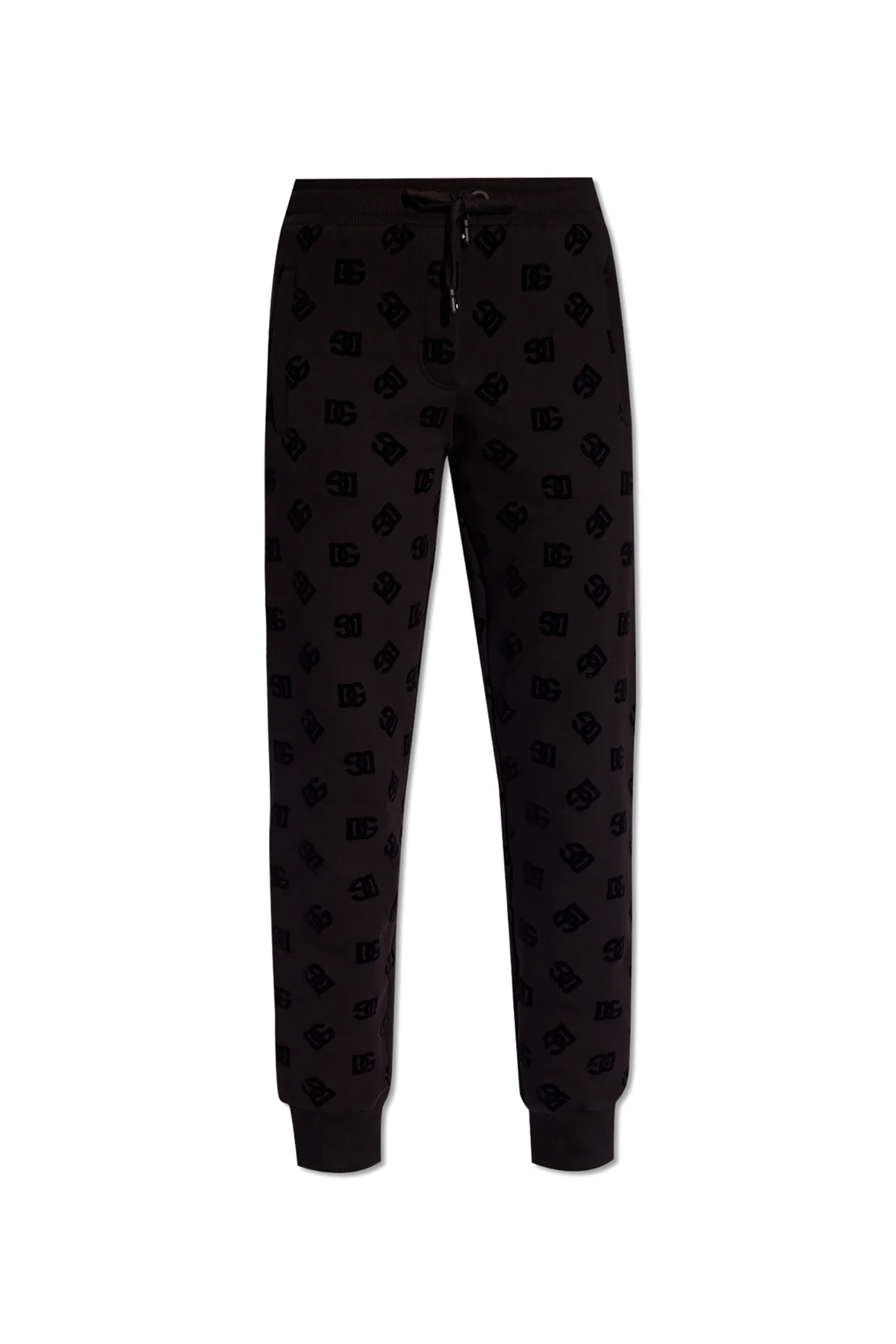 BLACK Sweatpants with monogram