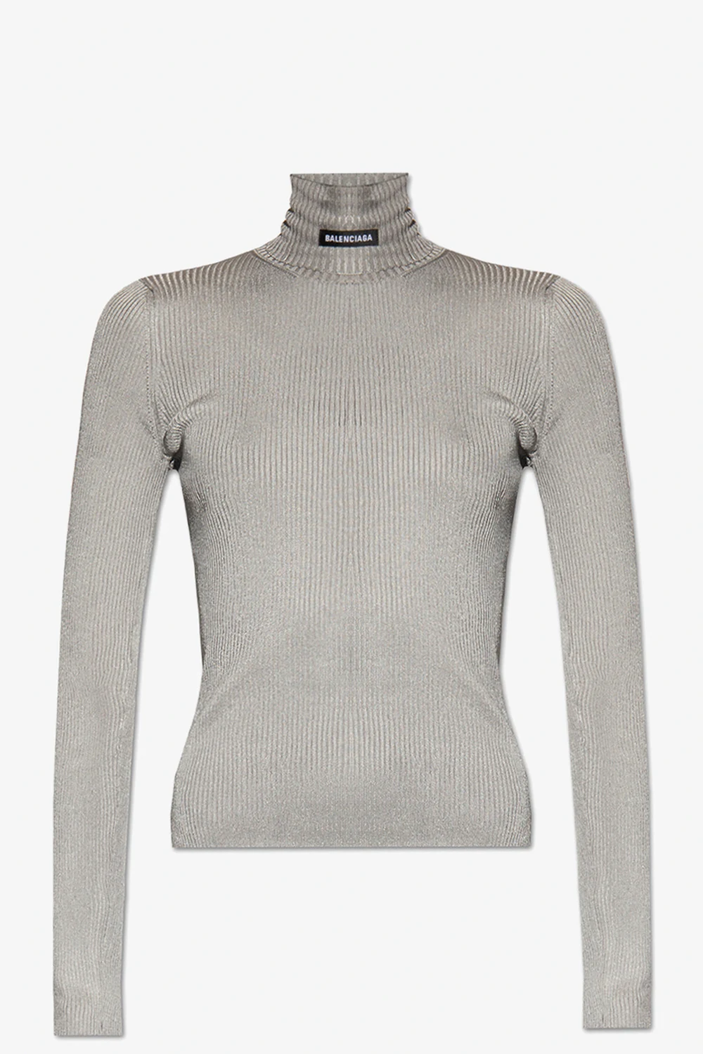 Ribbed turtleneck sweater