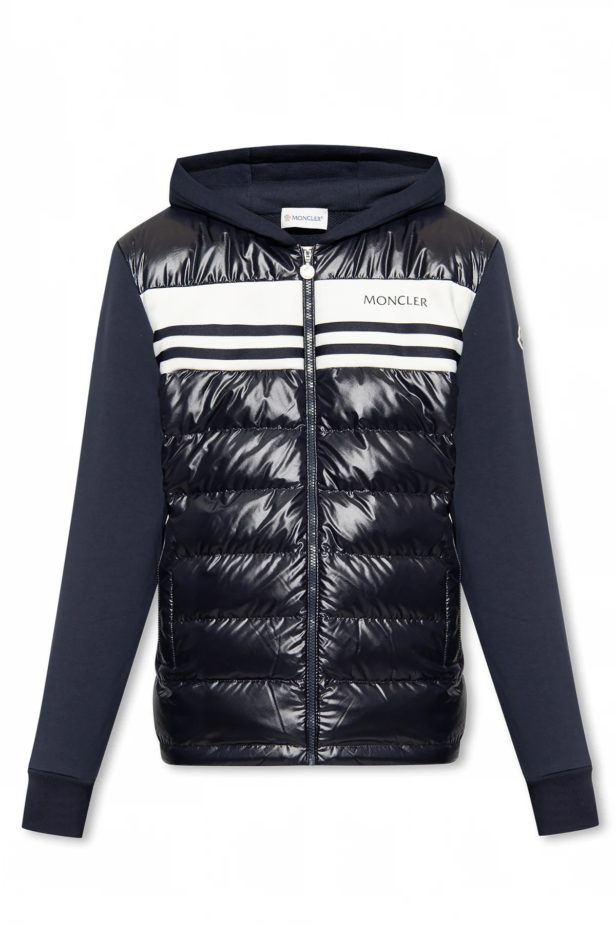 Hoodie with down front