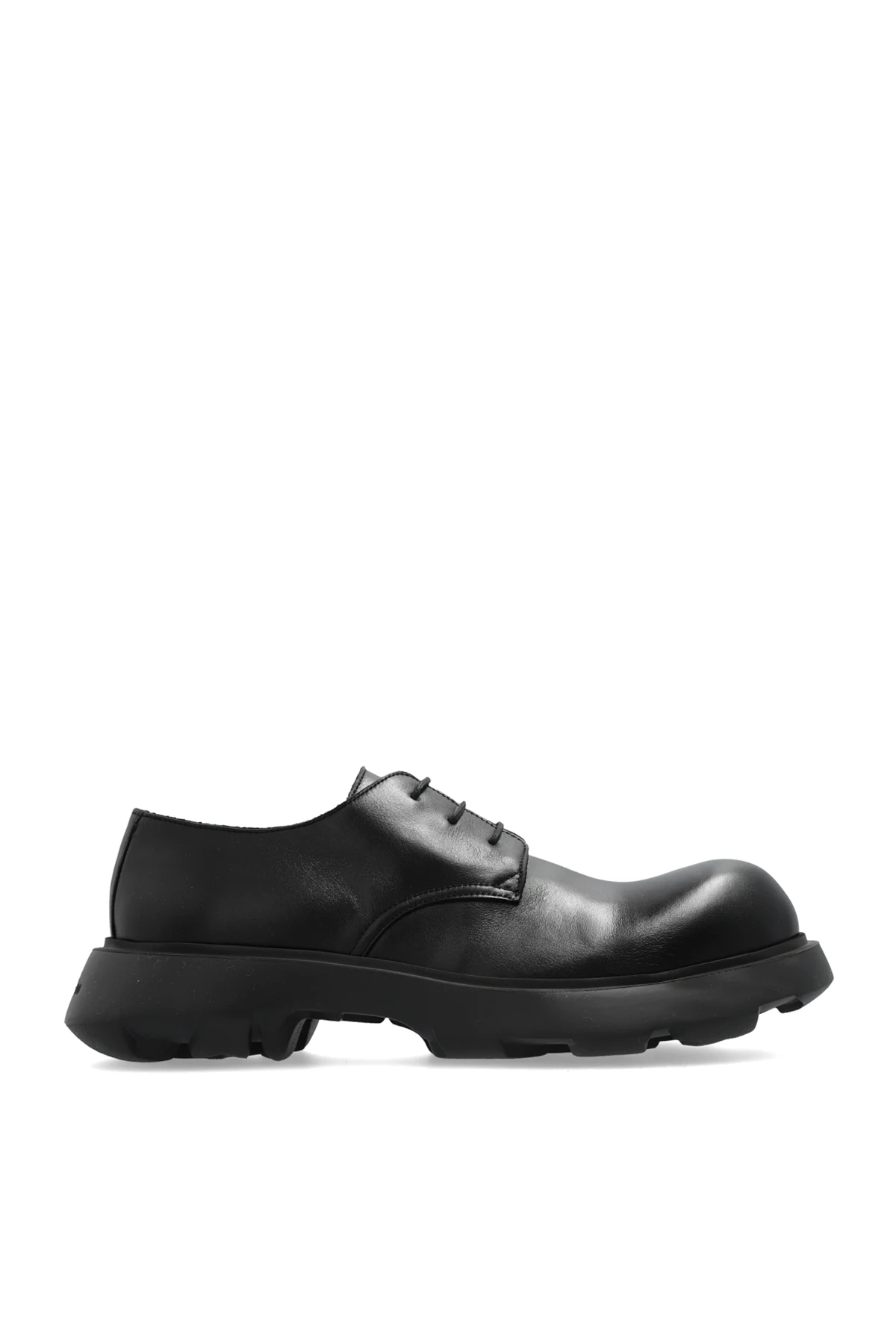 Lederschuhe mit Logo