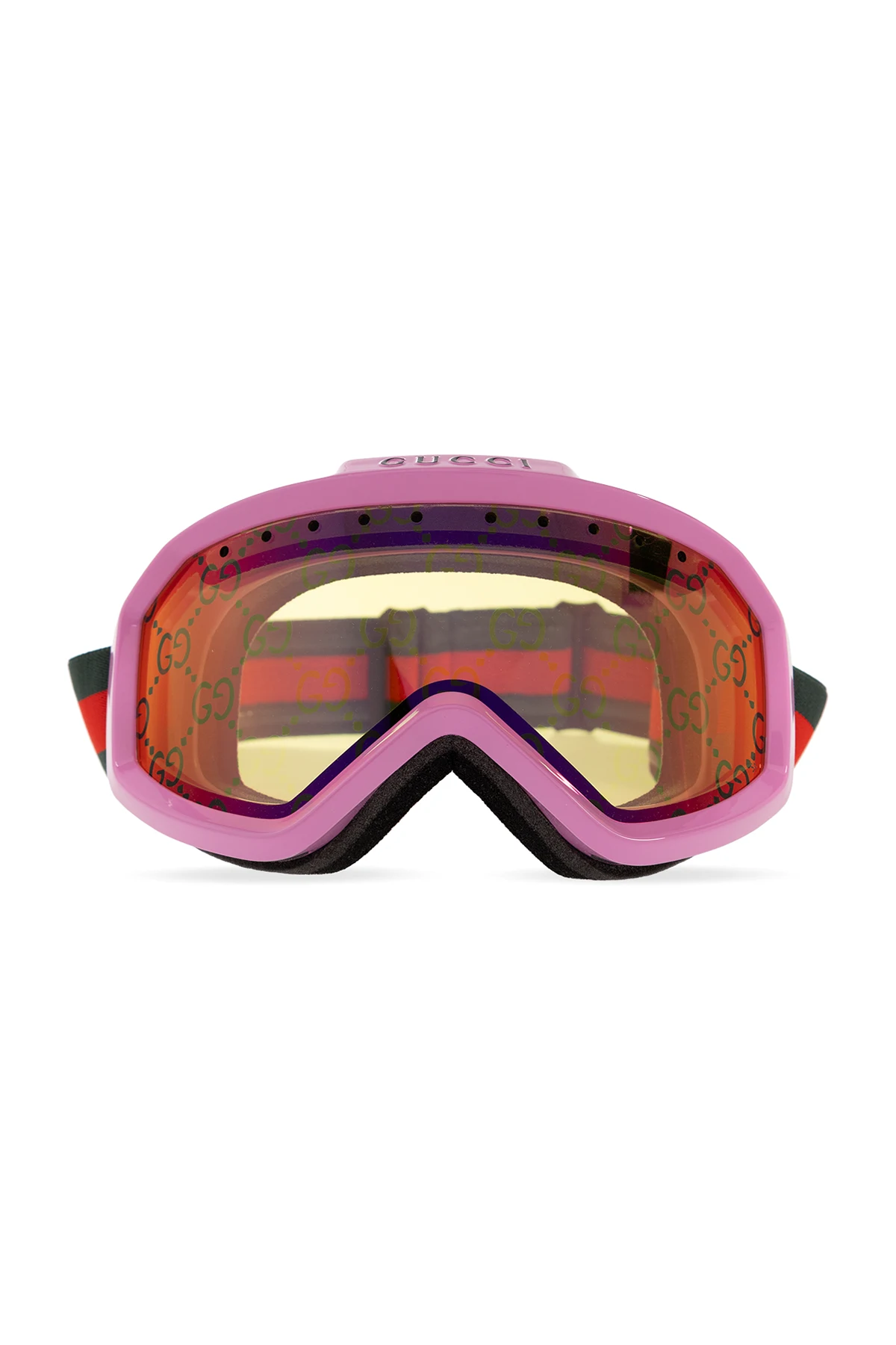 Ski goggles with logo