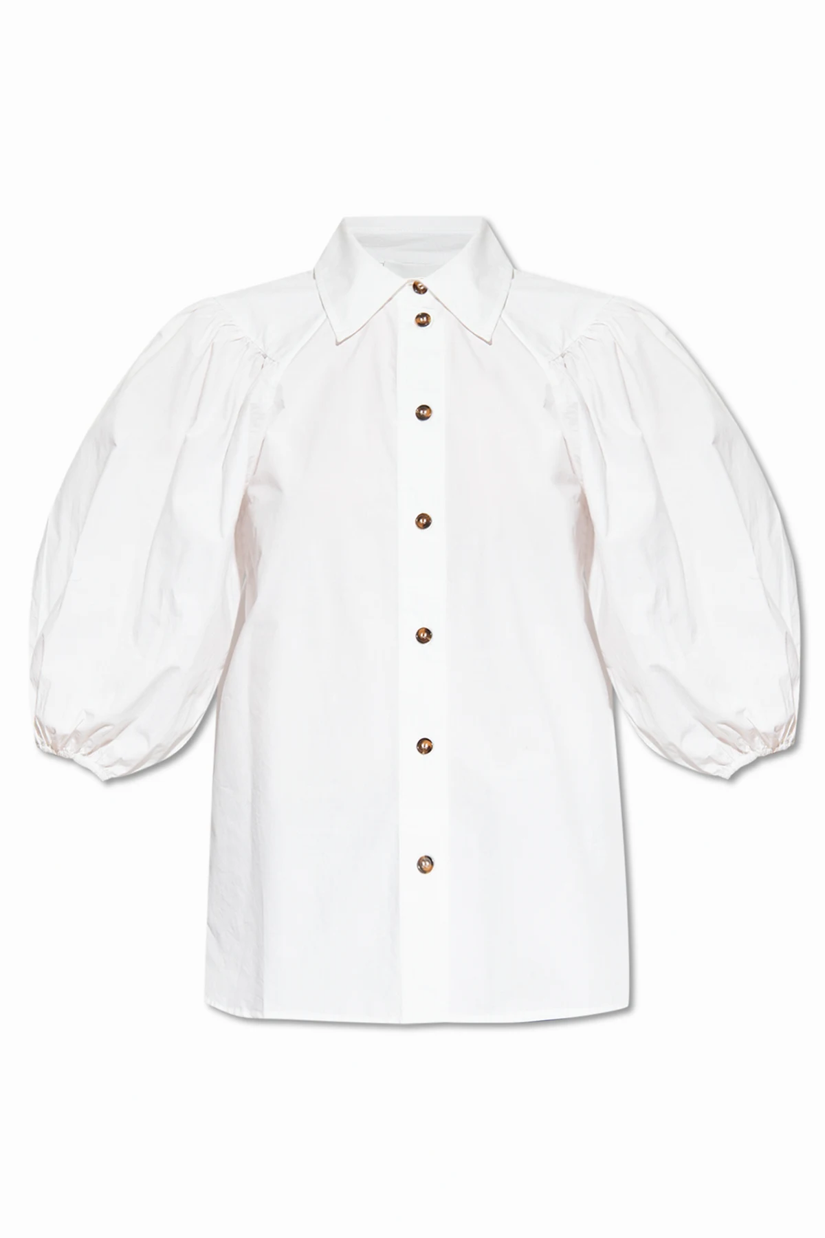 Shirt with puff sleeves