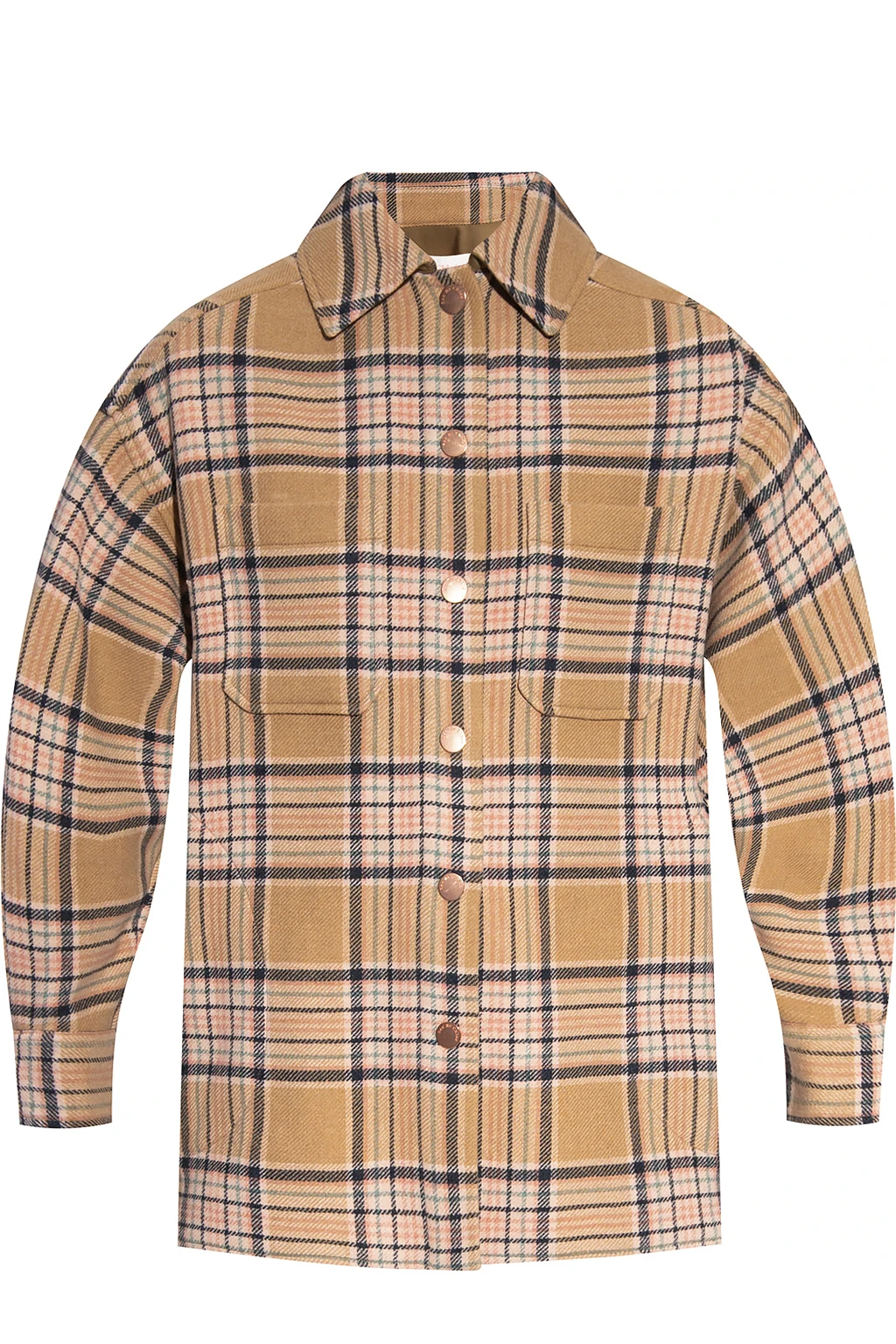 Checked coat