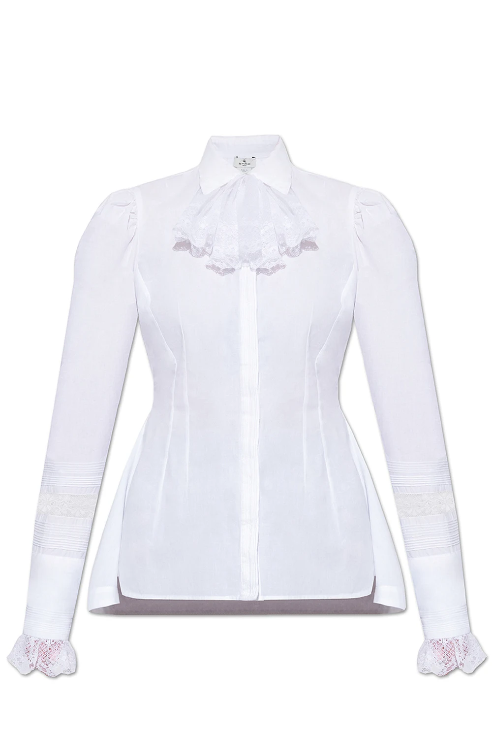 Fitted shirt with lace