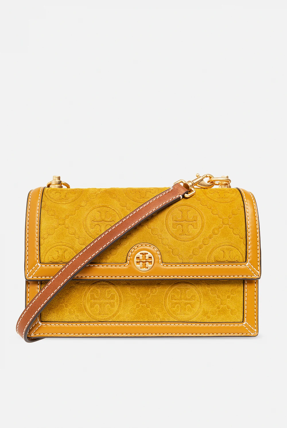 Zamszowa torba na ramię 'T Monogram Small'