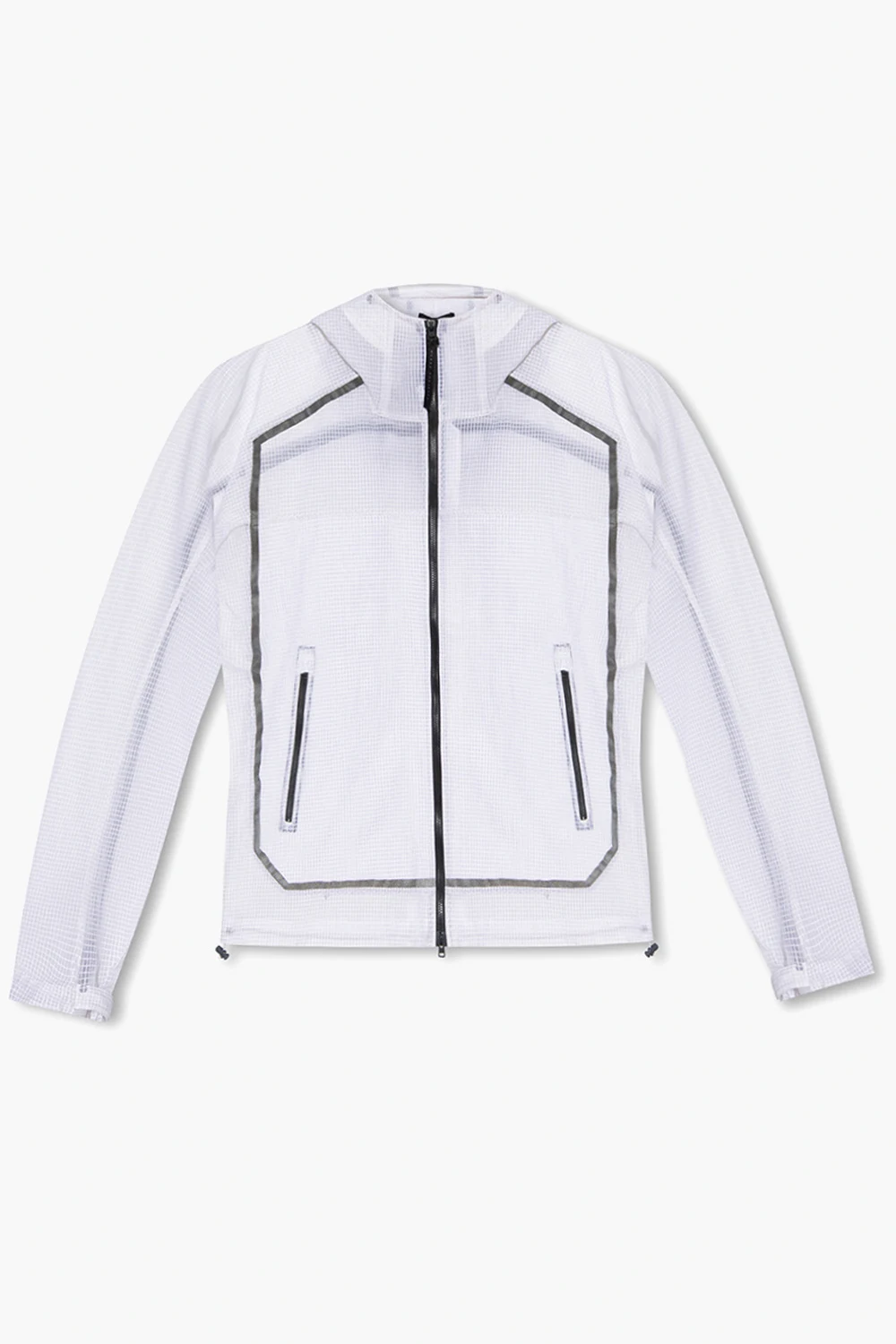 Sheer hooded jacket