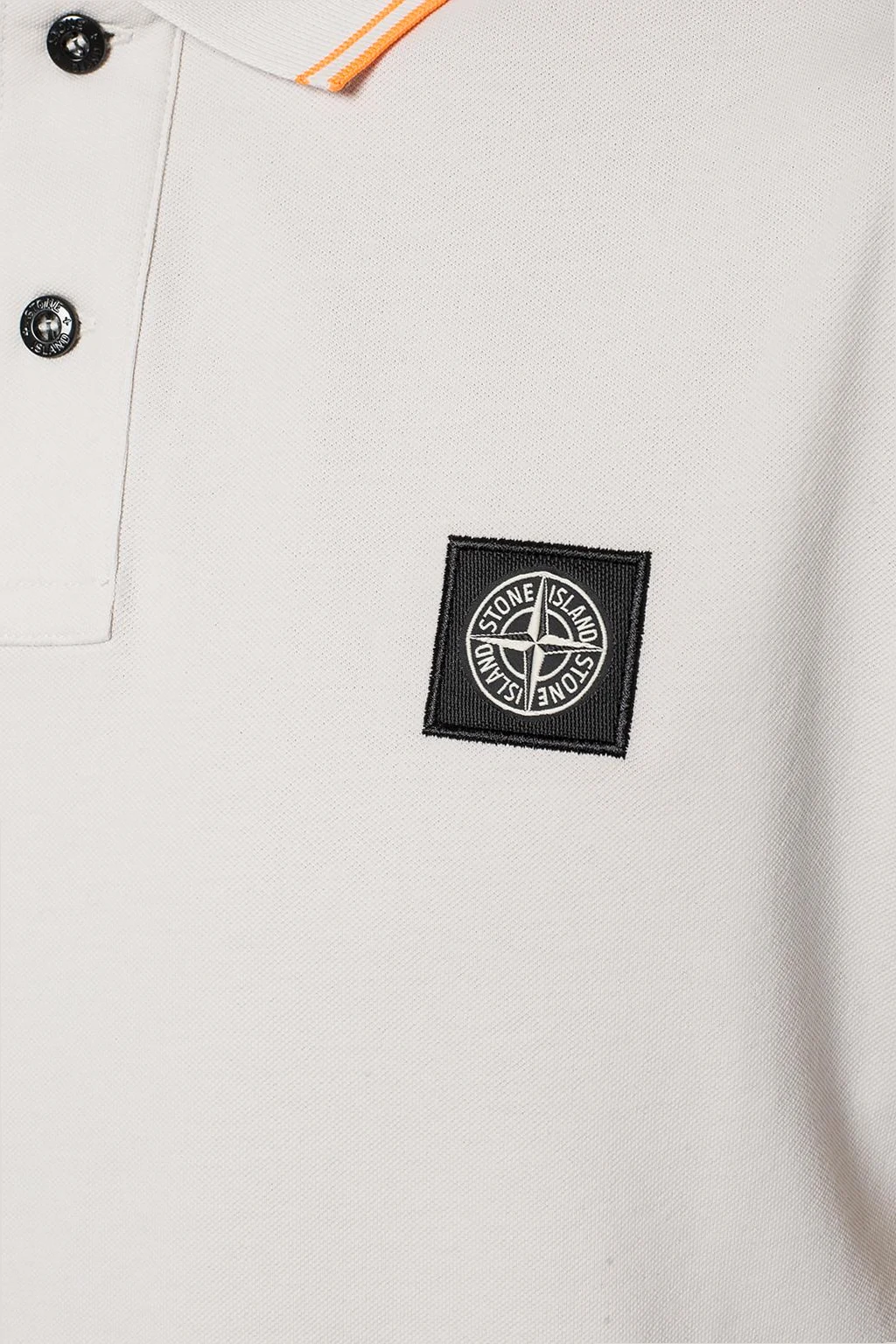 Patched polo shirt