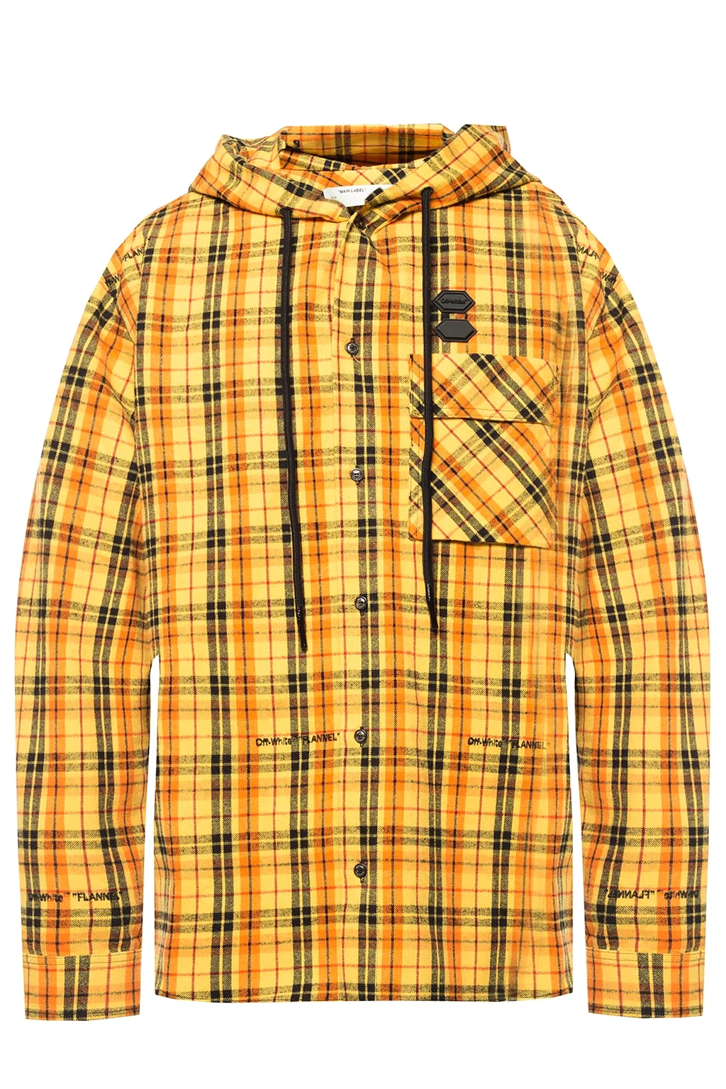 Patterned hooded shirt