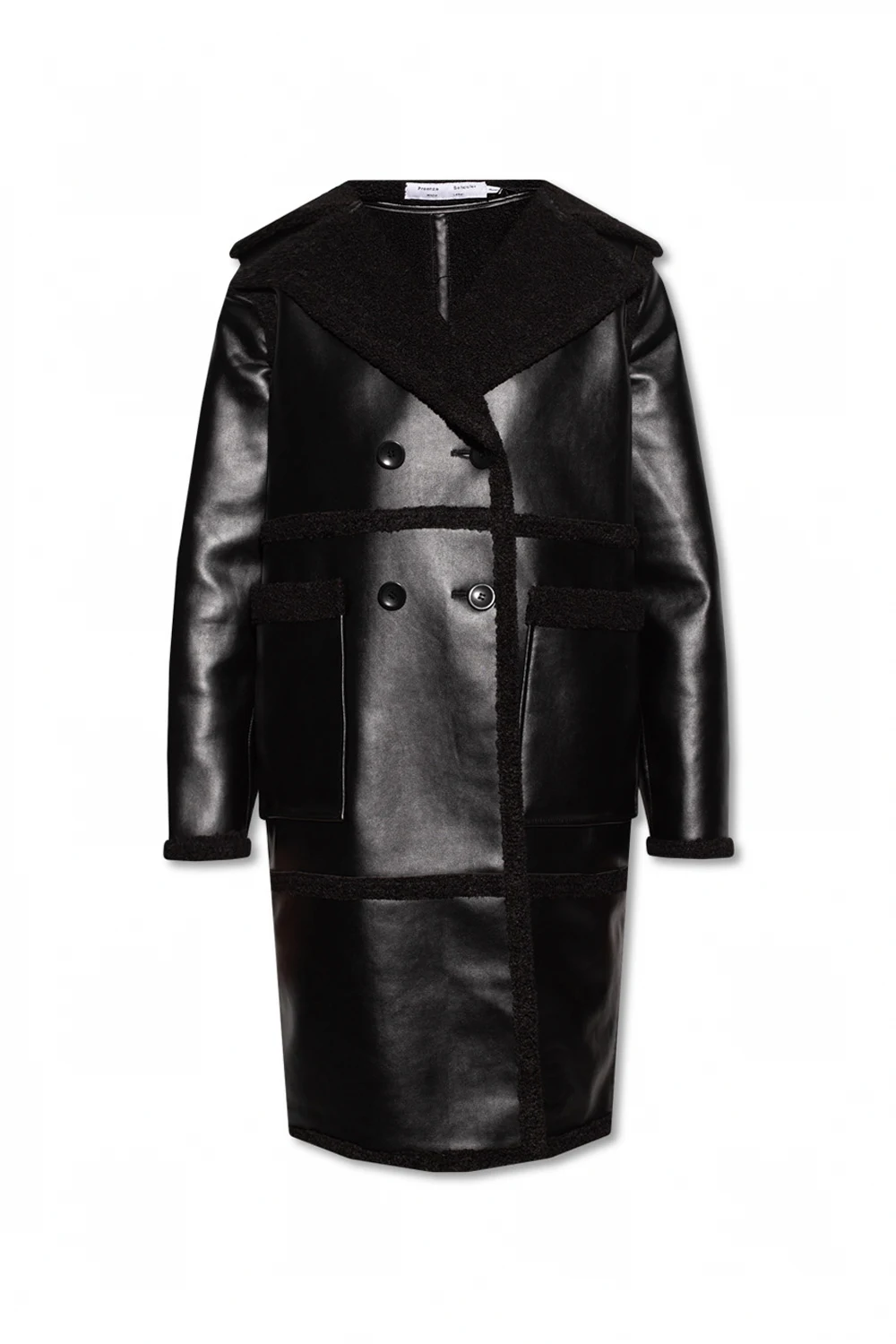 Vegan leather coat