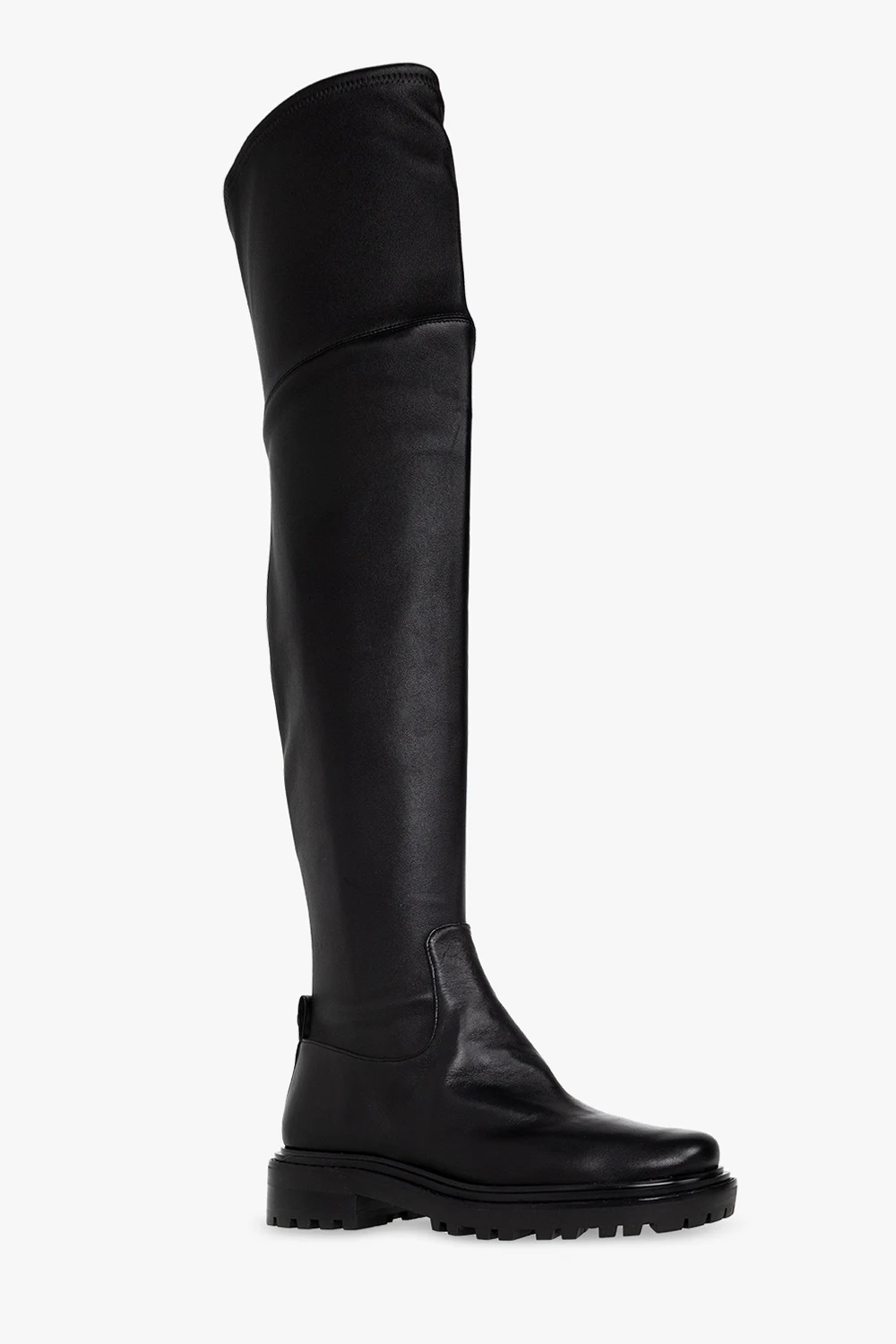 ‘Utlility Lug’ over-the-knee boots