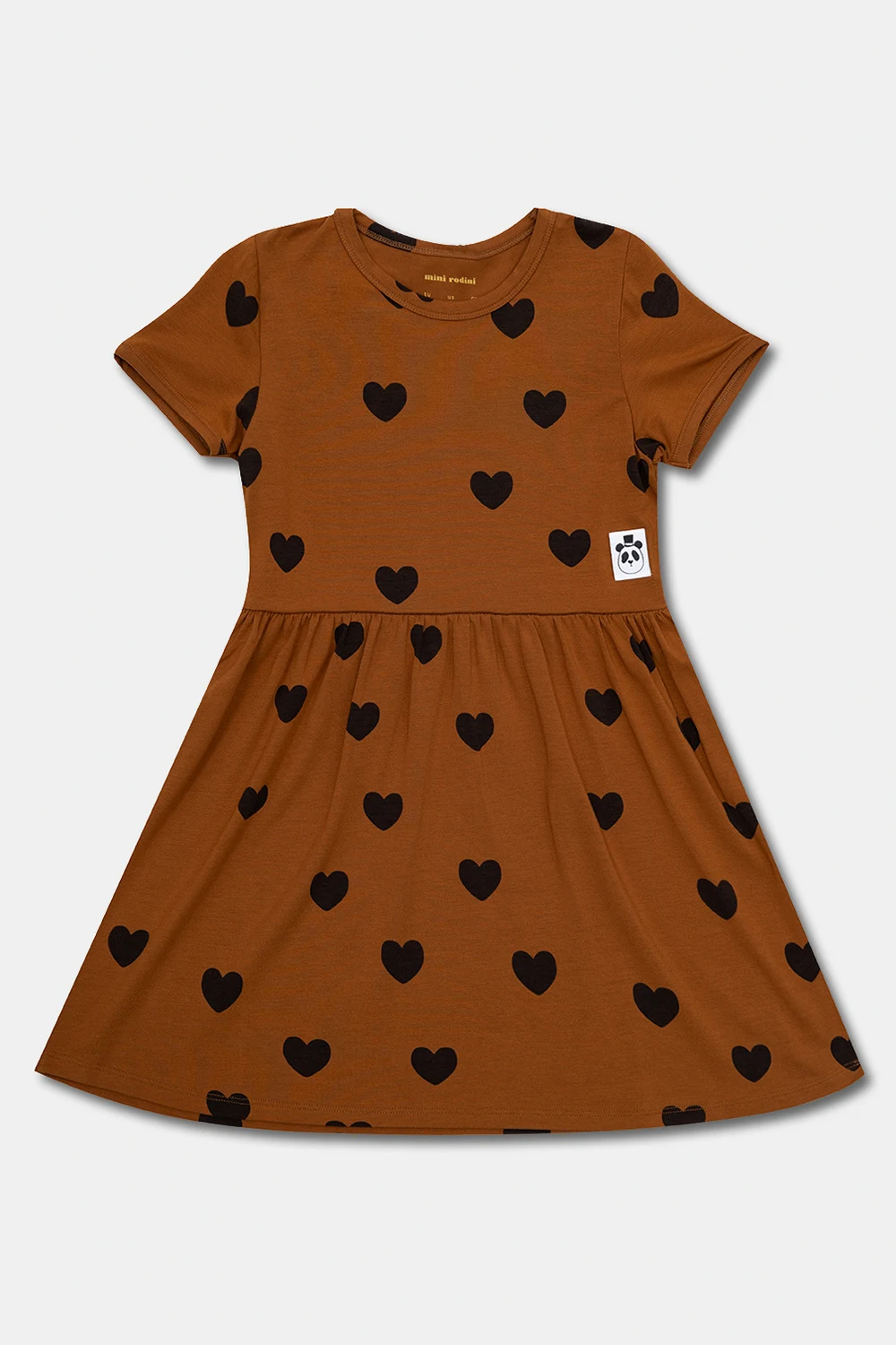 Dress with hearts print