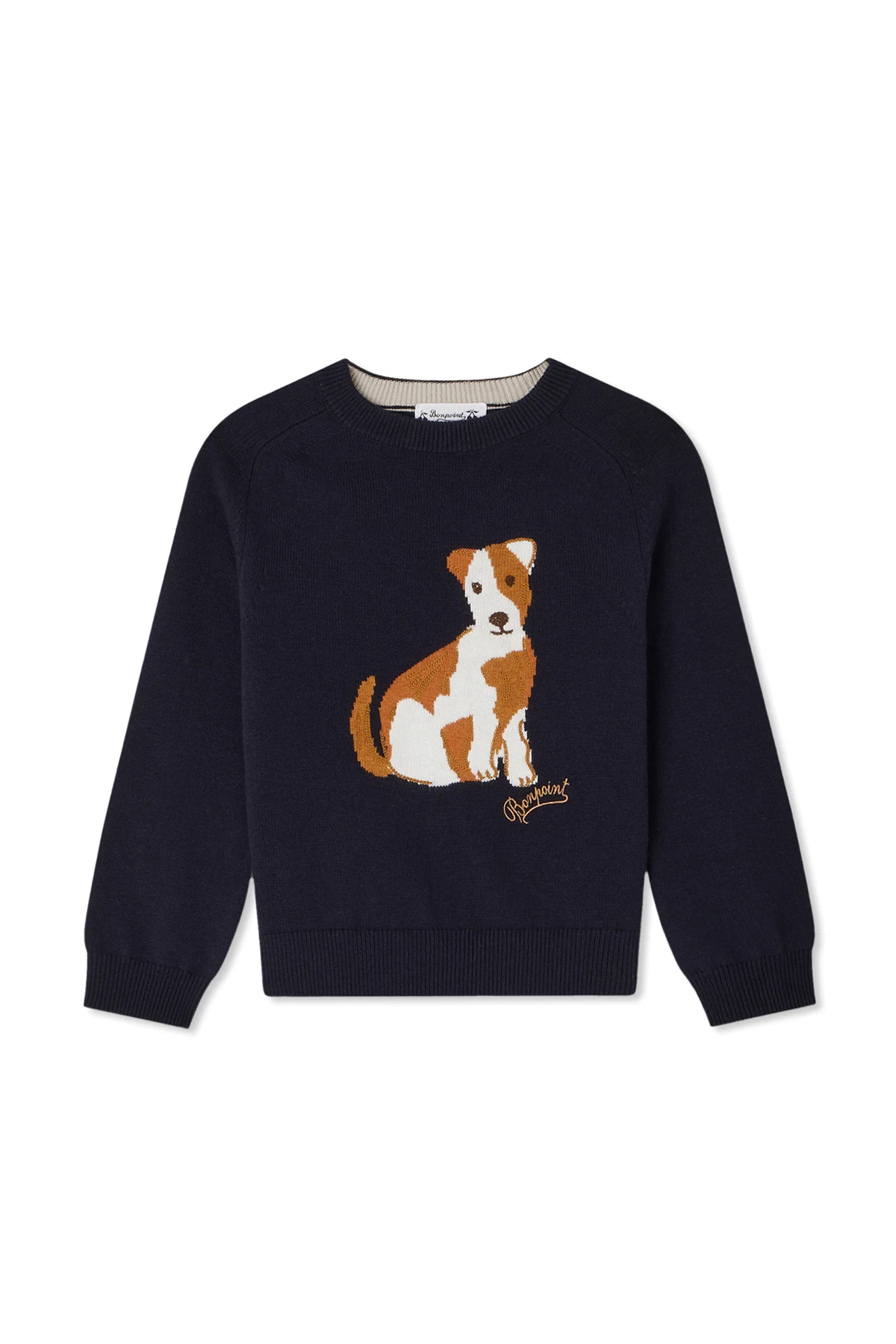 Sweater with Dog Motif