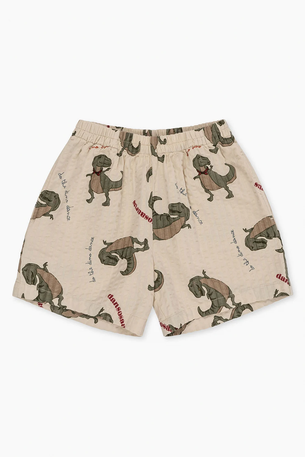 ‘Ace’ shorts with motif of dinosaurs
