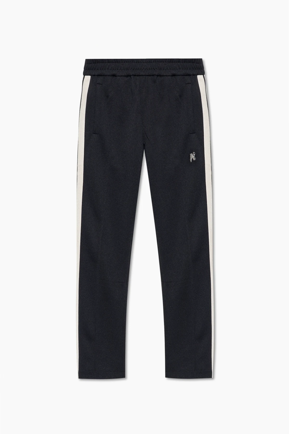 BLACK Monogram-embroidered sweatpants