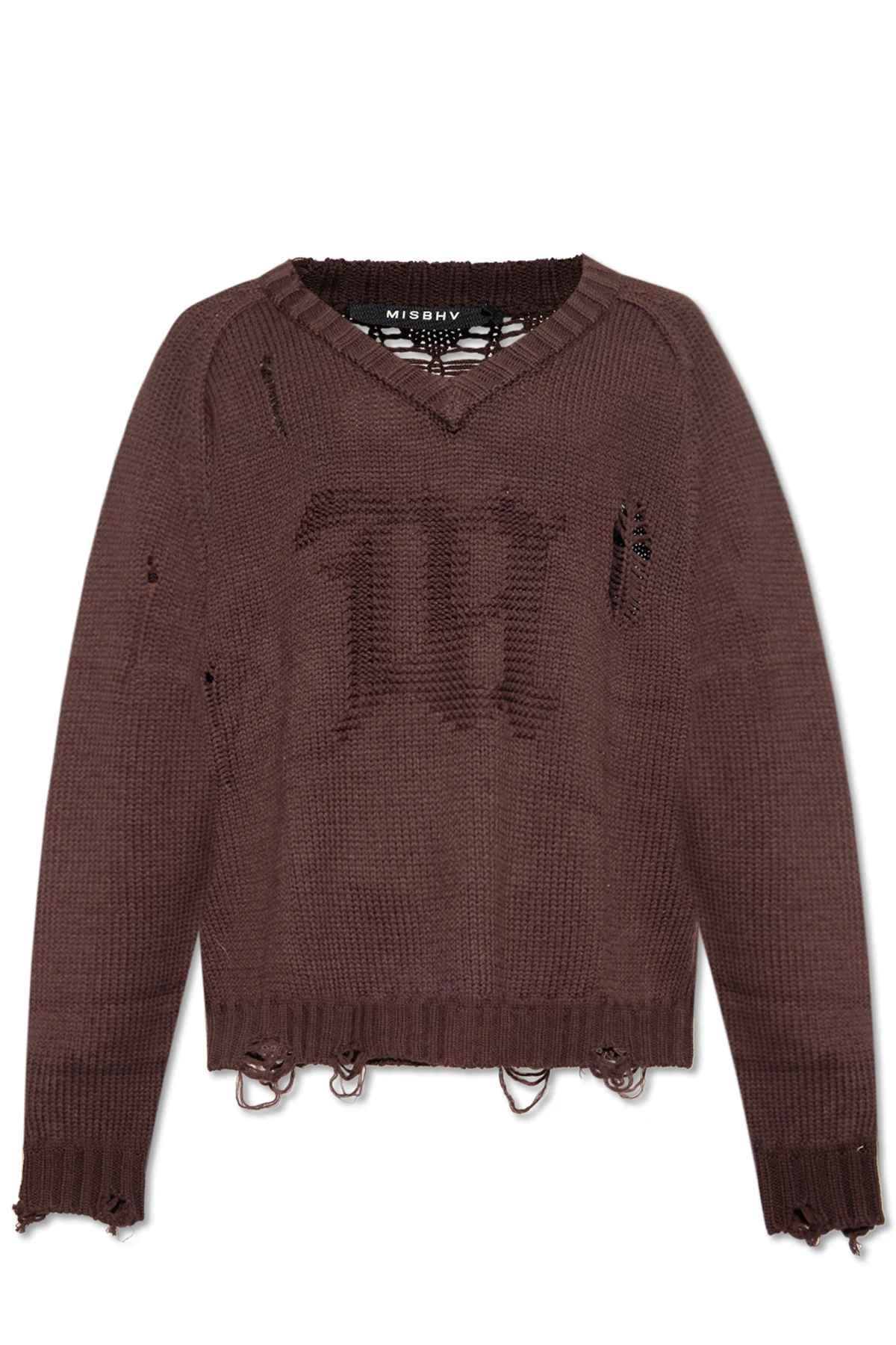 Sweater with vintage effect