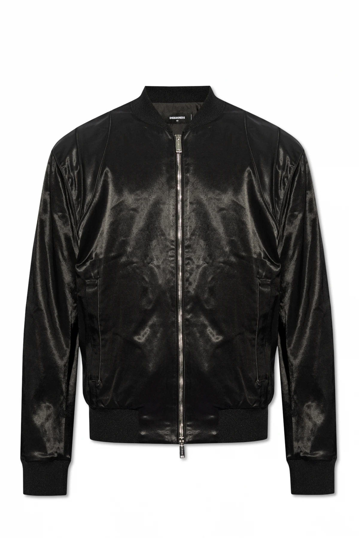 Satynowa kurtka typu ‘bomber’