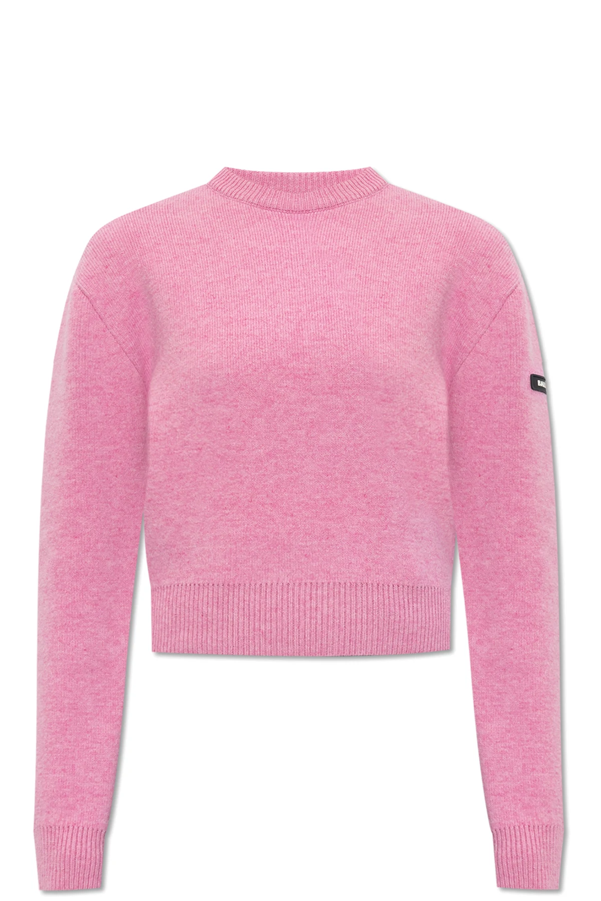Sweater with logo patch