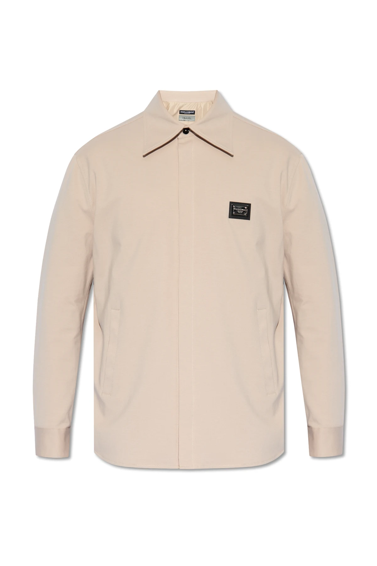 Jacket with logo application