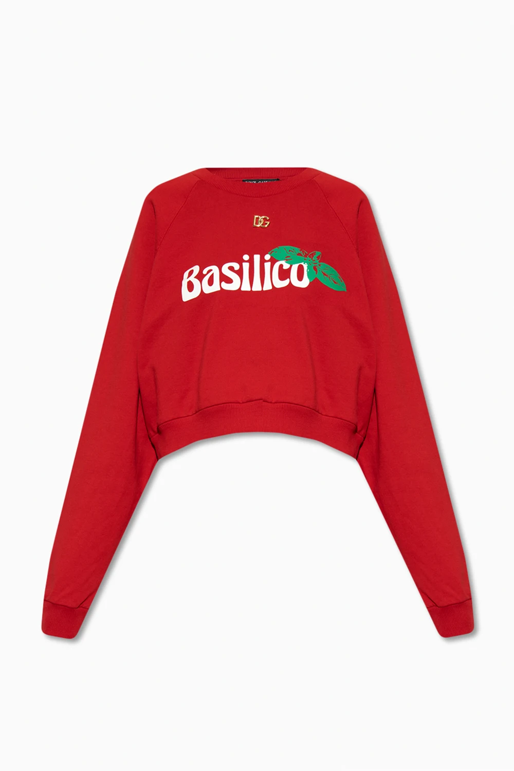 Cropped printed sweatshirt
