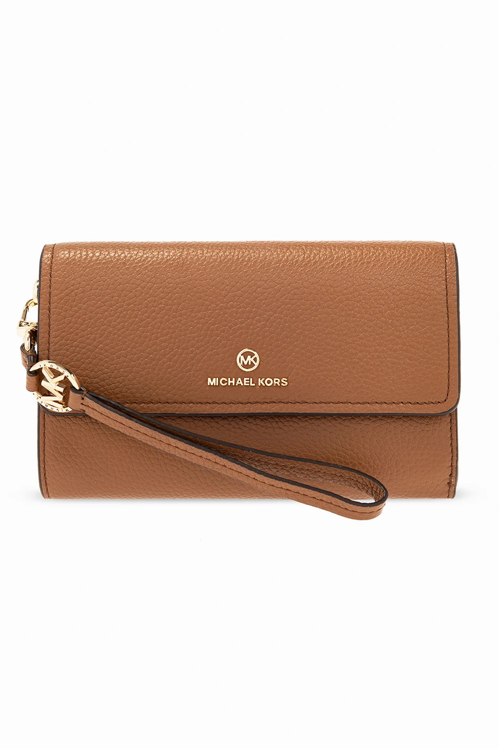 Leather wallet with logo