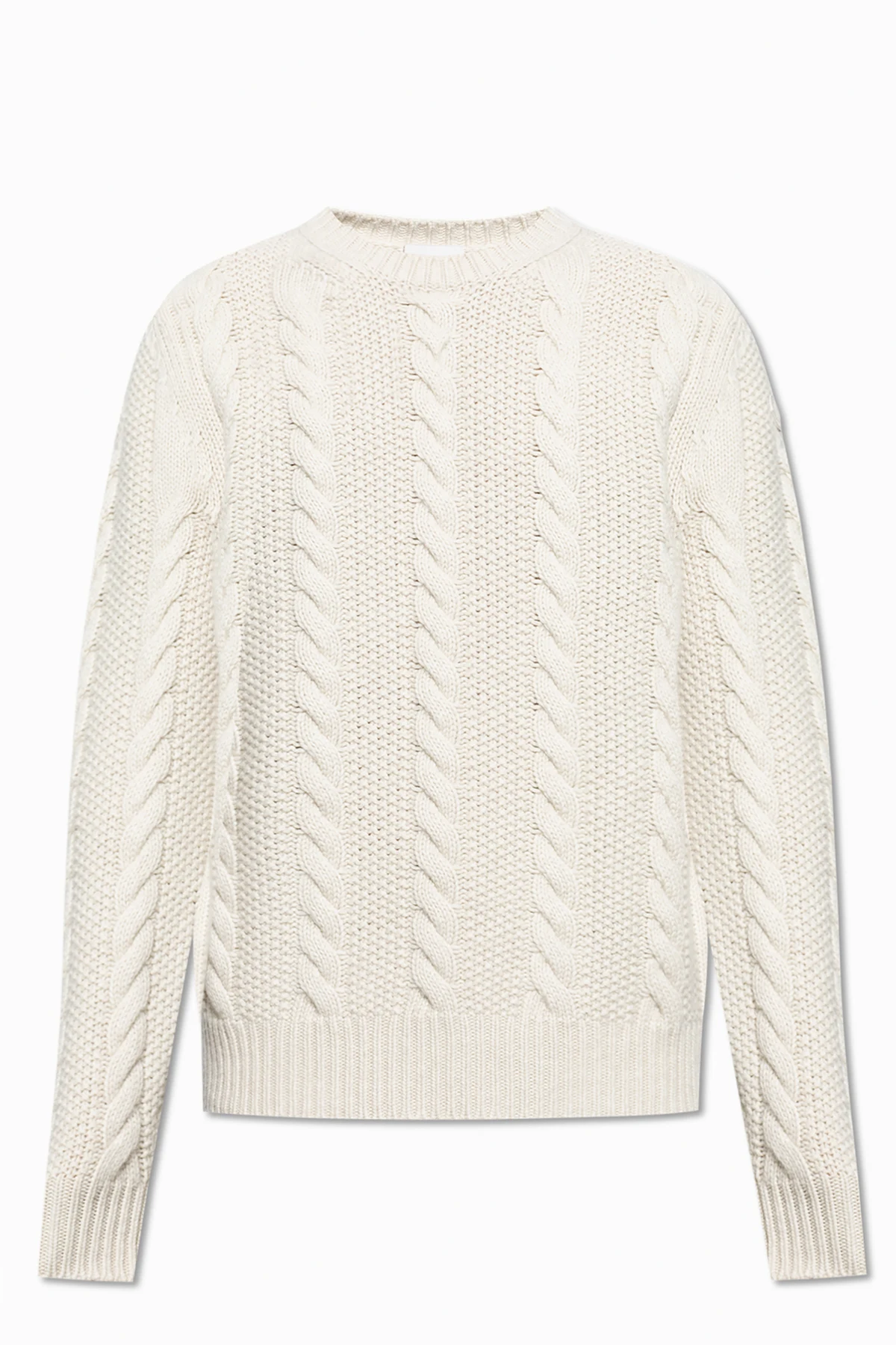 Wollpullover mit dekorativem Strickmuster