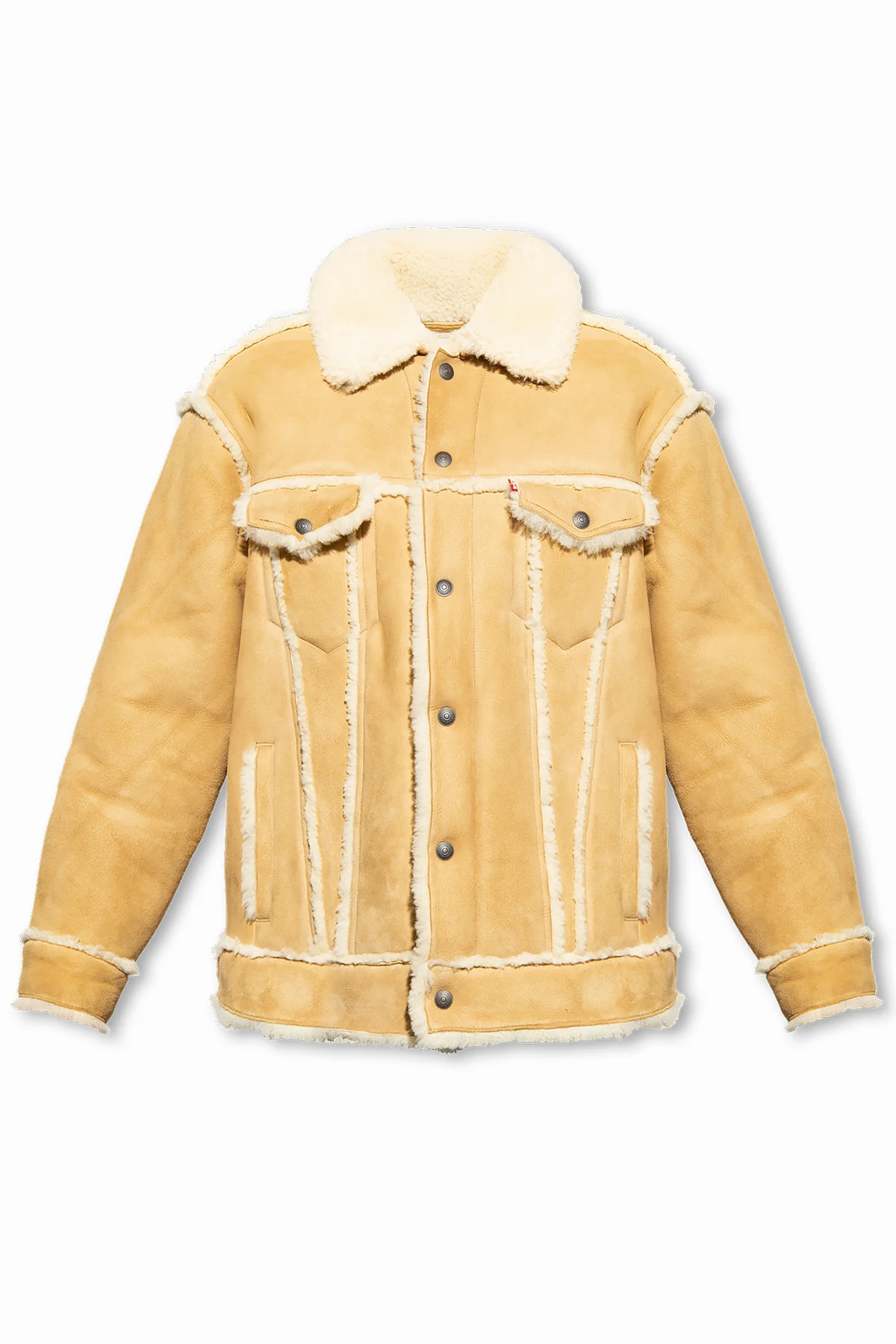 Shearling jacket with pockets