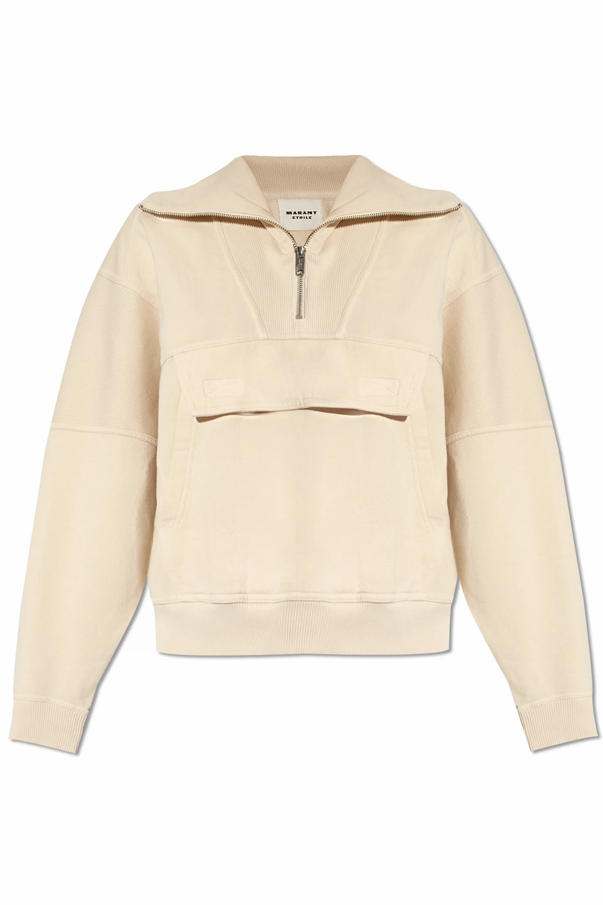 ‘Phenix’ sweatshirt with zipped collar