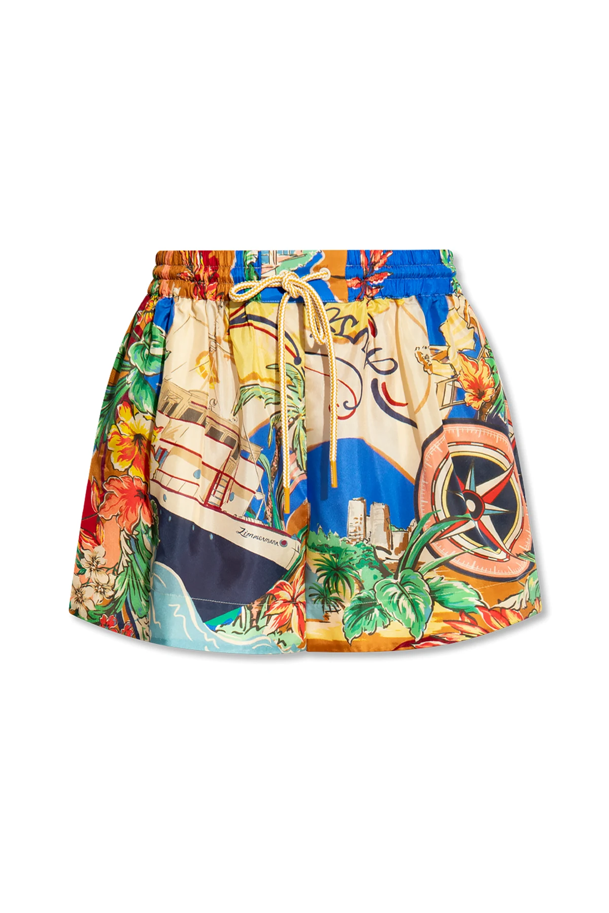 ‘Alight’ silk shorts