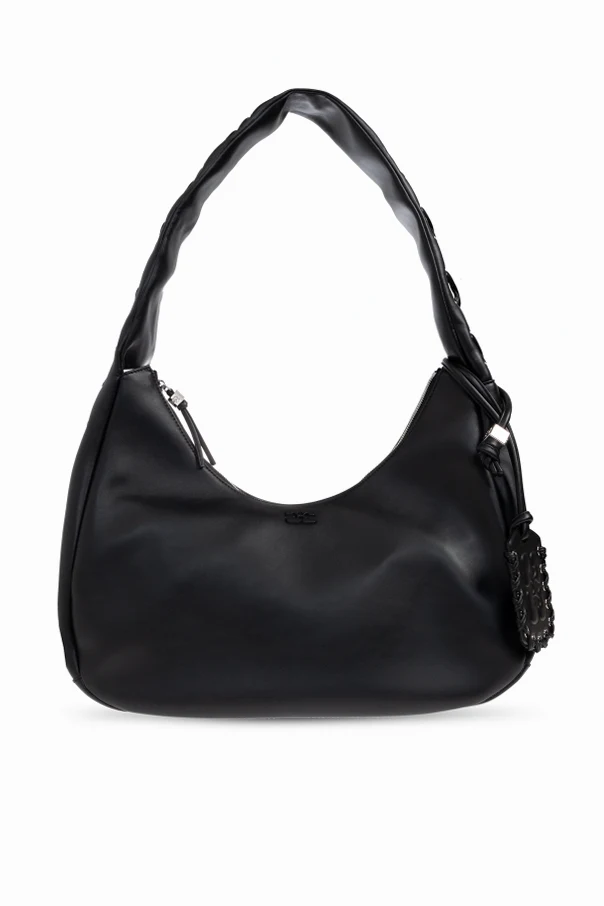 SCHWARZ Schultertasche im „hobo“-Stil, Größe „medium“