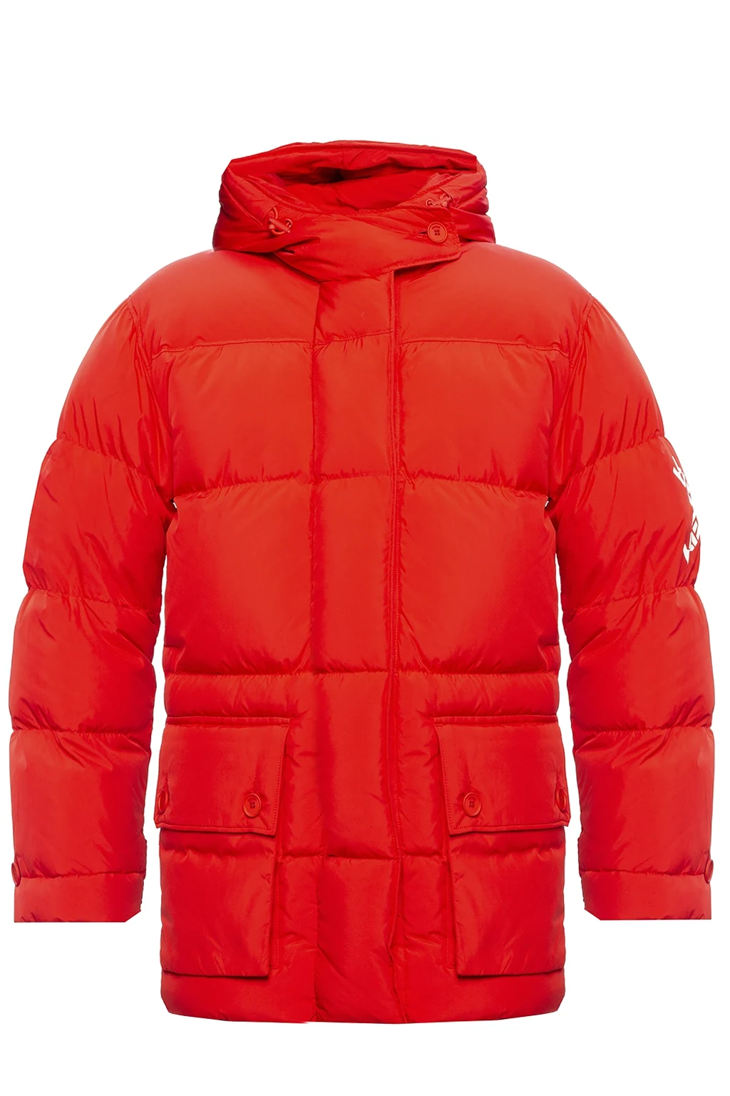 Down jacket with logo