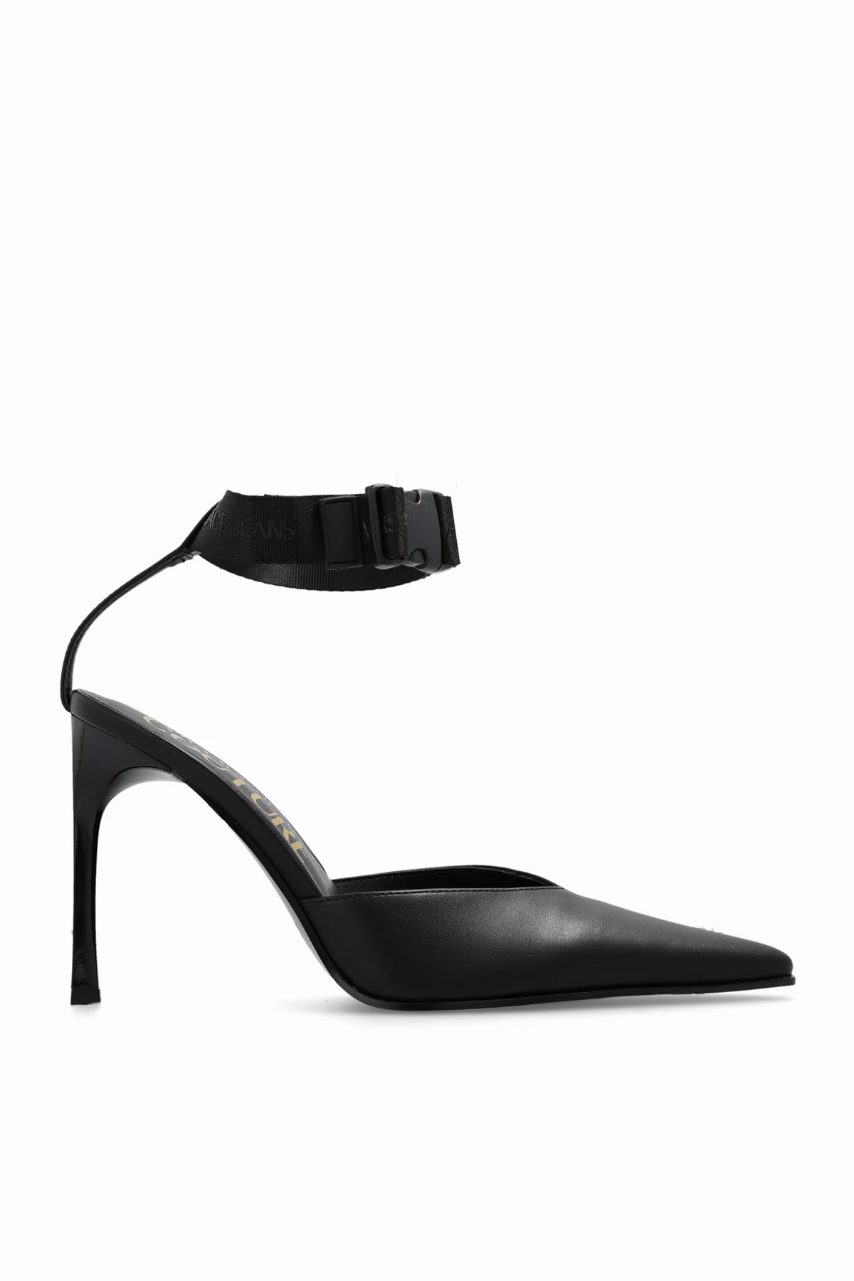 Stiletto pumps with logo