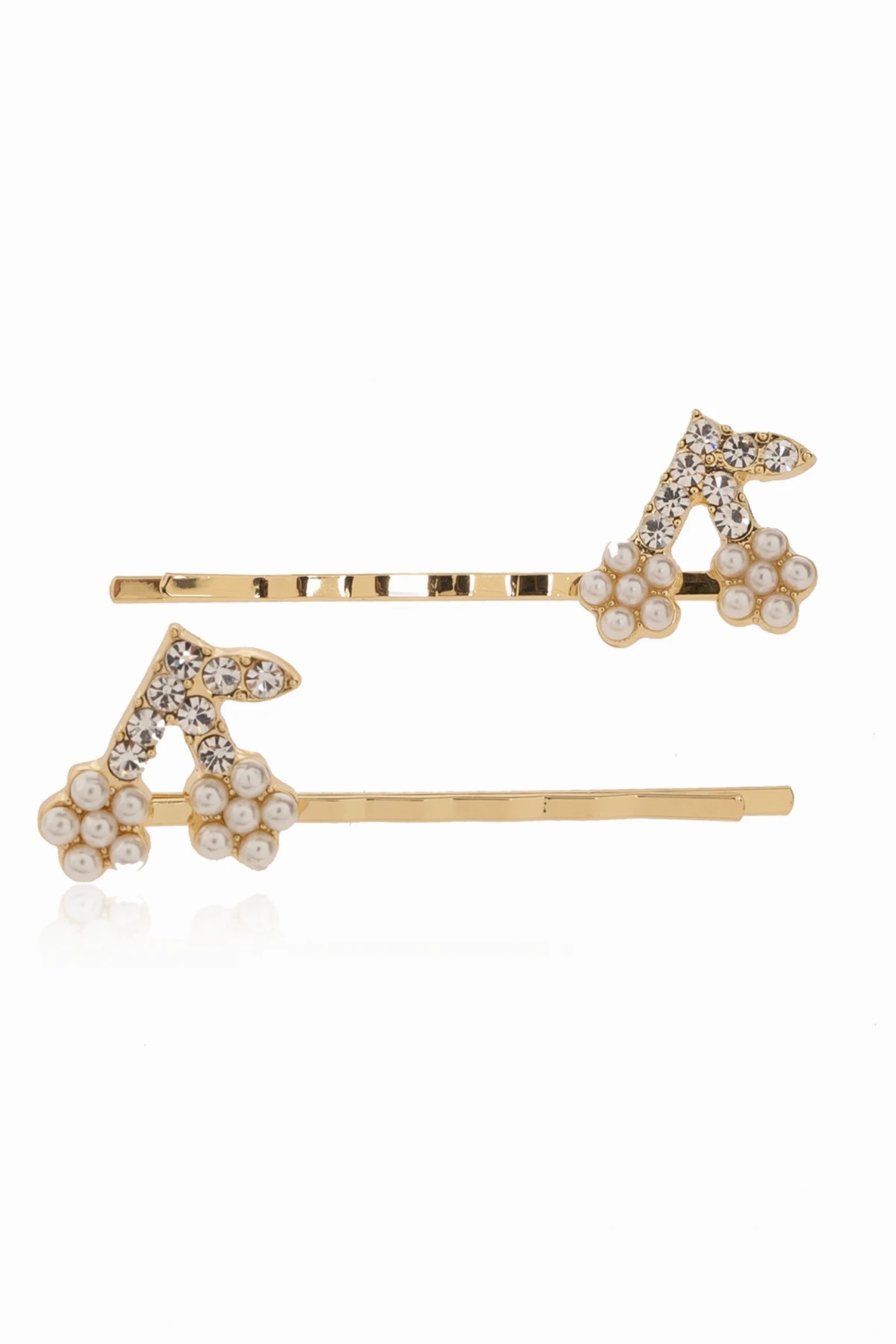 Komplet dwóch wsuwek do włosów z logo