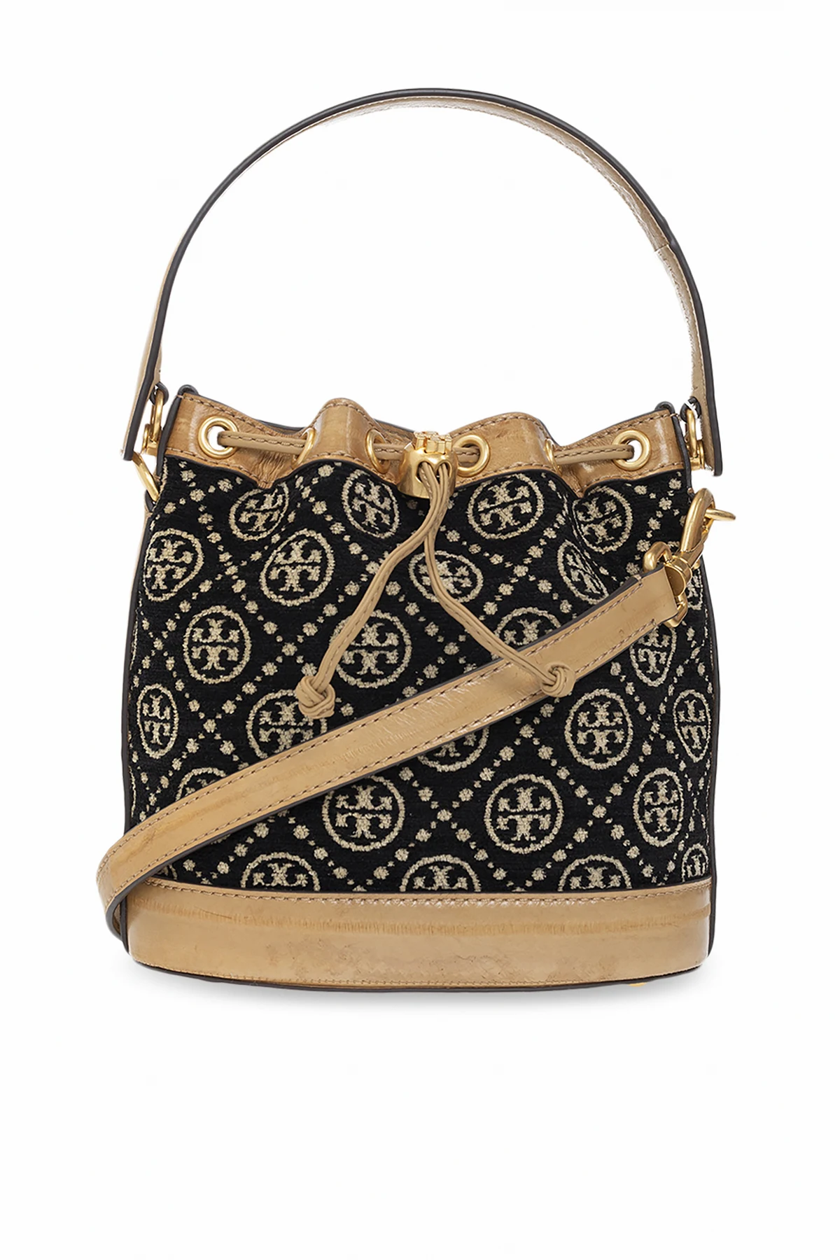 BLACK ‘T Monogram’ shoulder bag