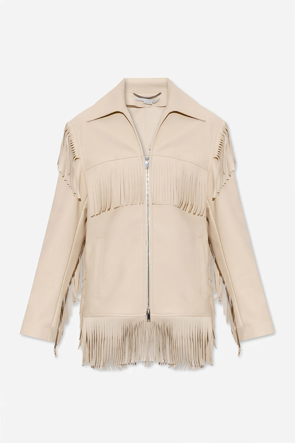 Jacket from vegan leather