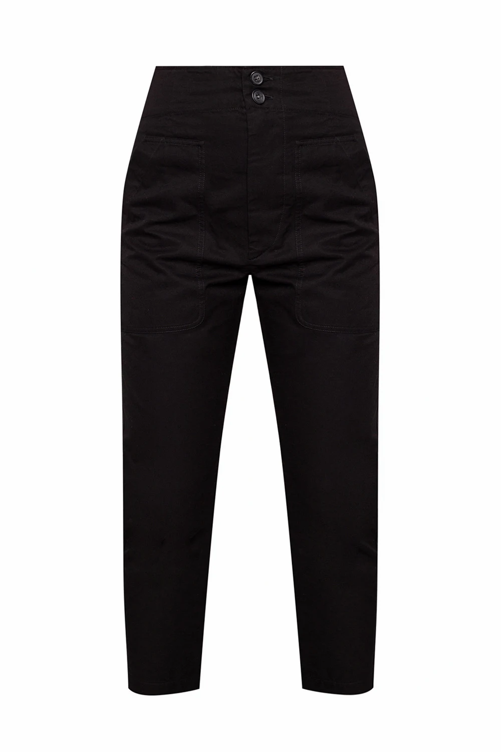 High-waisted trousers