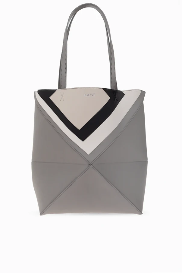 SZARY Torba `Puzzle Medium` typu `shopper`