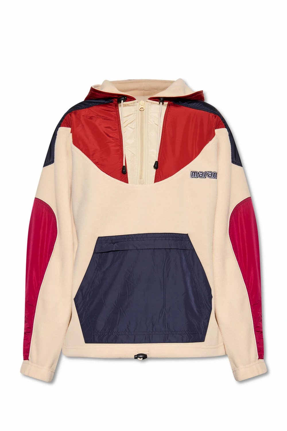 Logo-embroidered hoodie