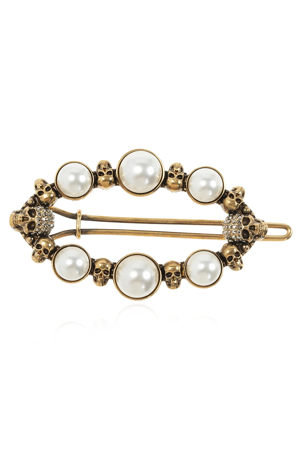 Pearl-embellished brooch