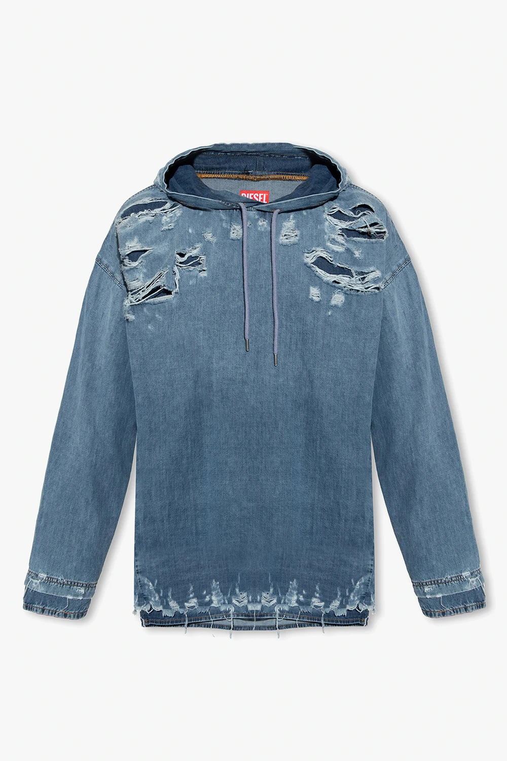 ‘D-UM’ denim hoodie