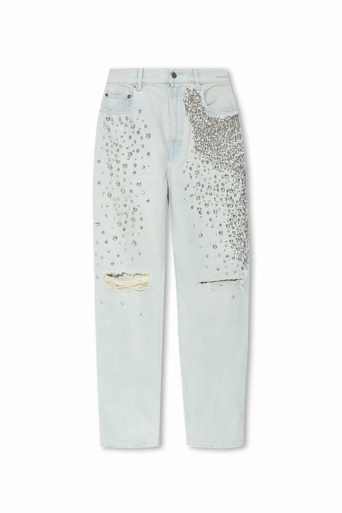 light blue Jeans with crystals