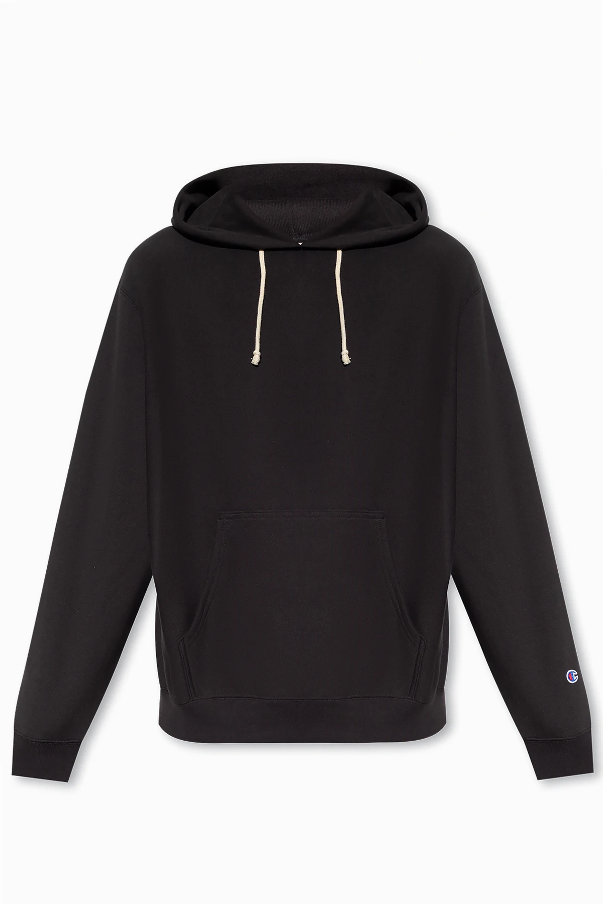 Hoodie with logo patch
