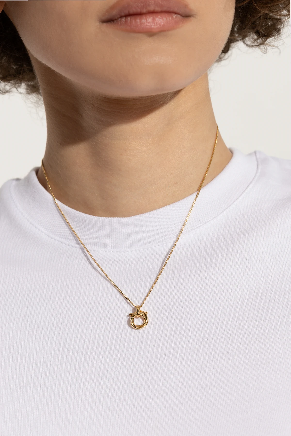 GOLD Necklace with charm