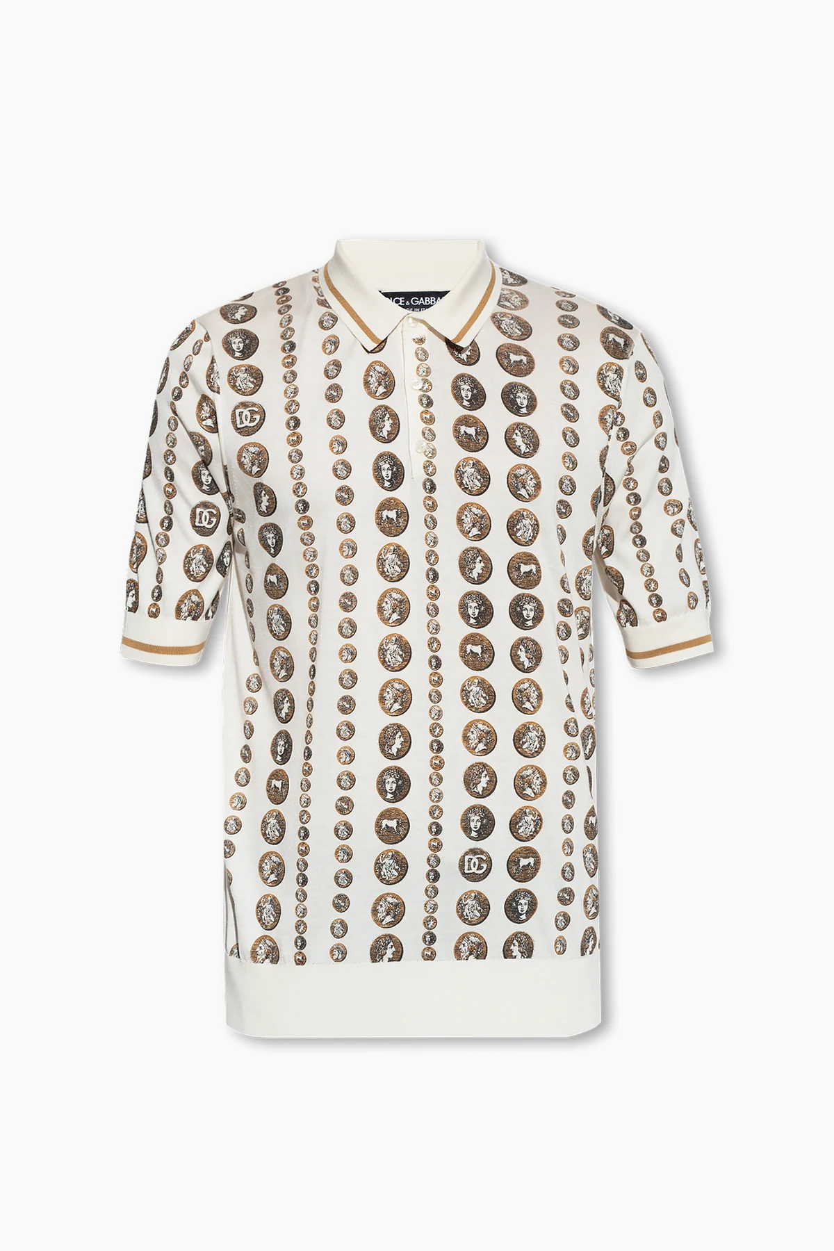 Printed polo shirt