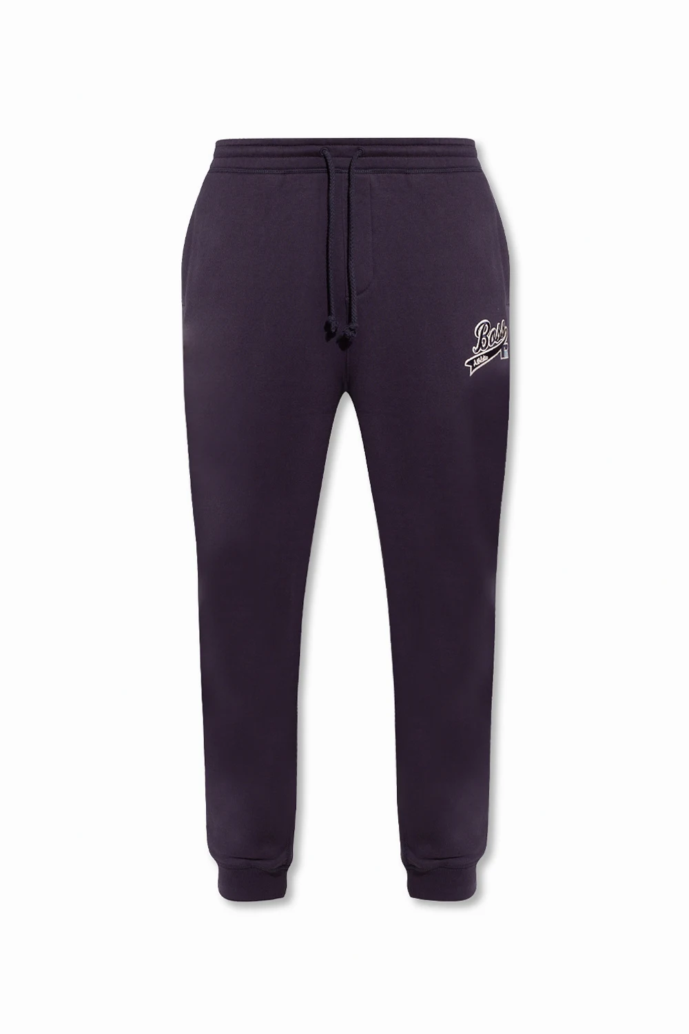 Sweatpants with logo patch