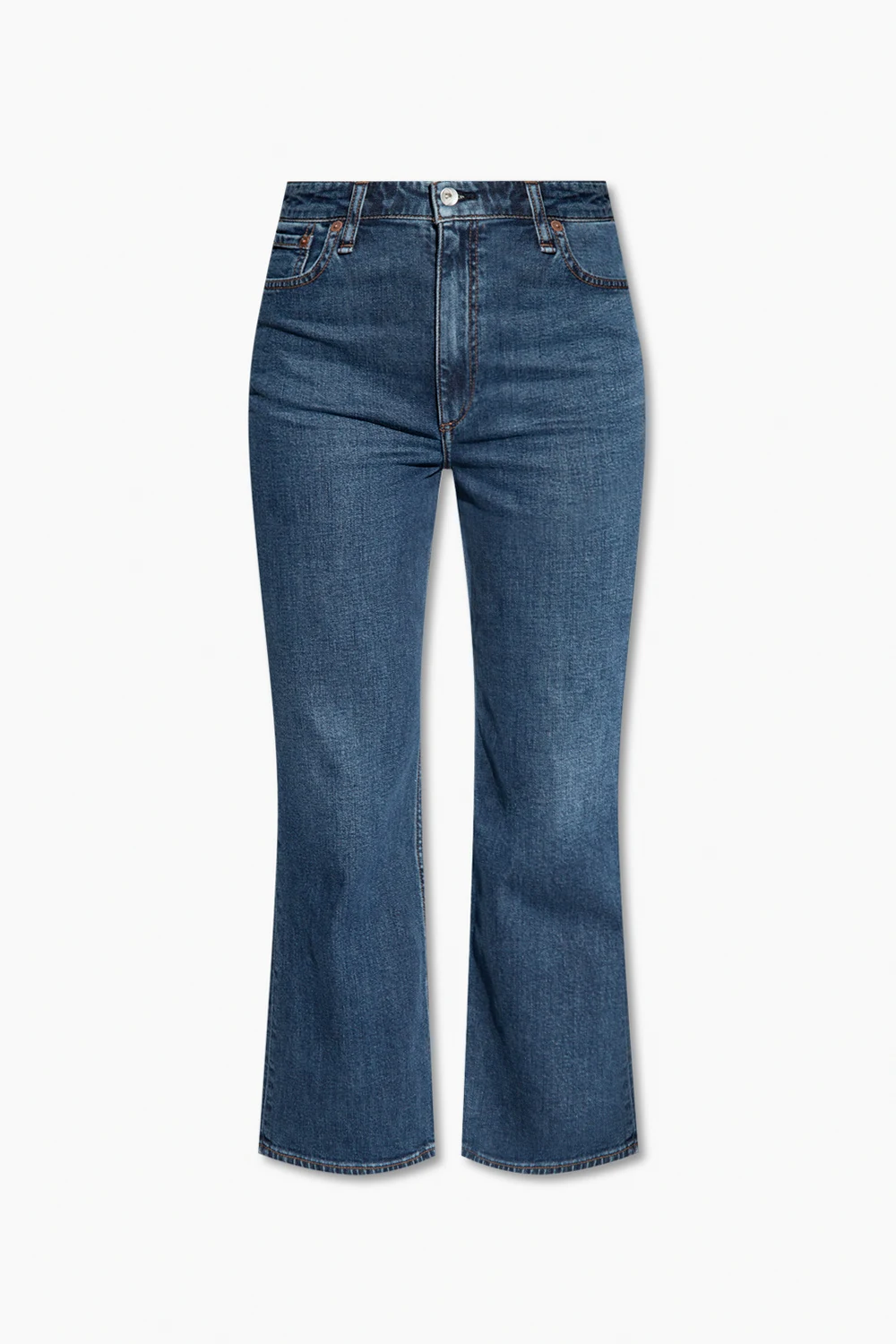 High-rise flared jeans