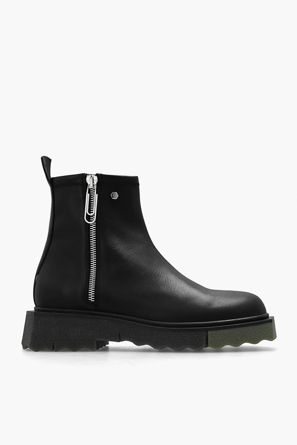 ‘Sponge’ leather ankle boots