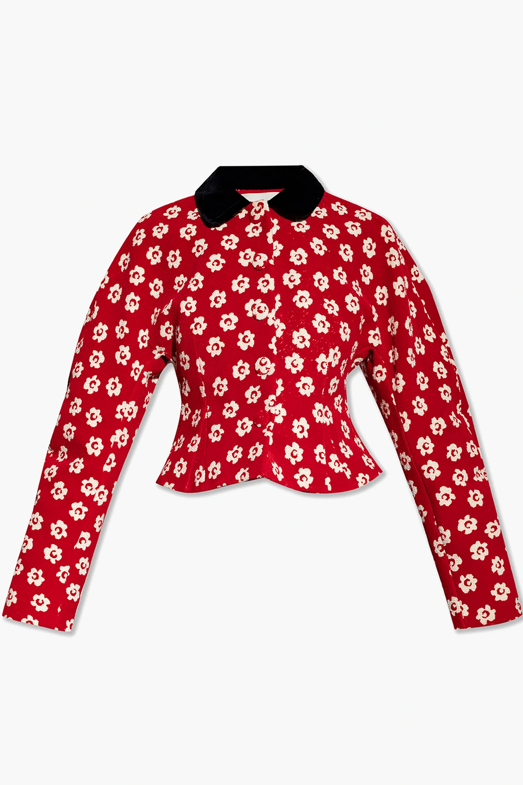 Jacket with floral motif