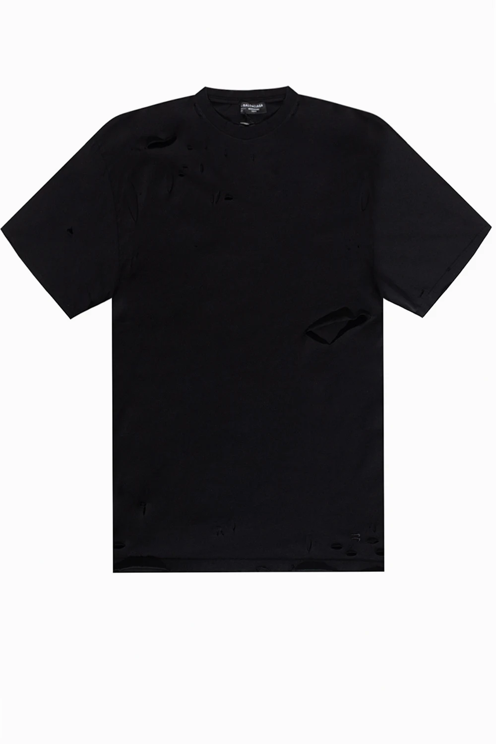 T-shirt with worn effect